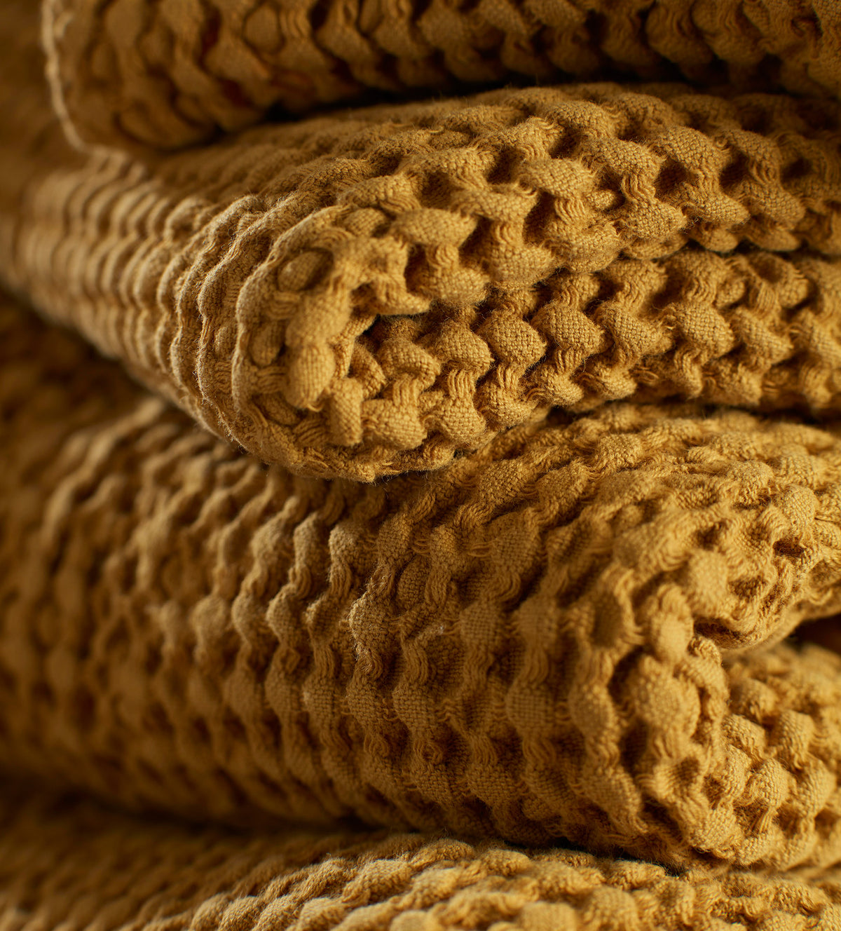 Honey 100% Organic Cotton Waffle Towel