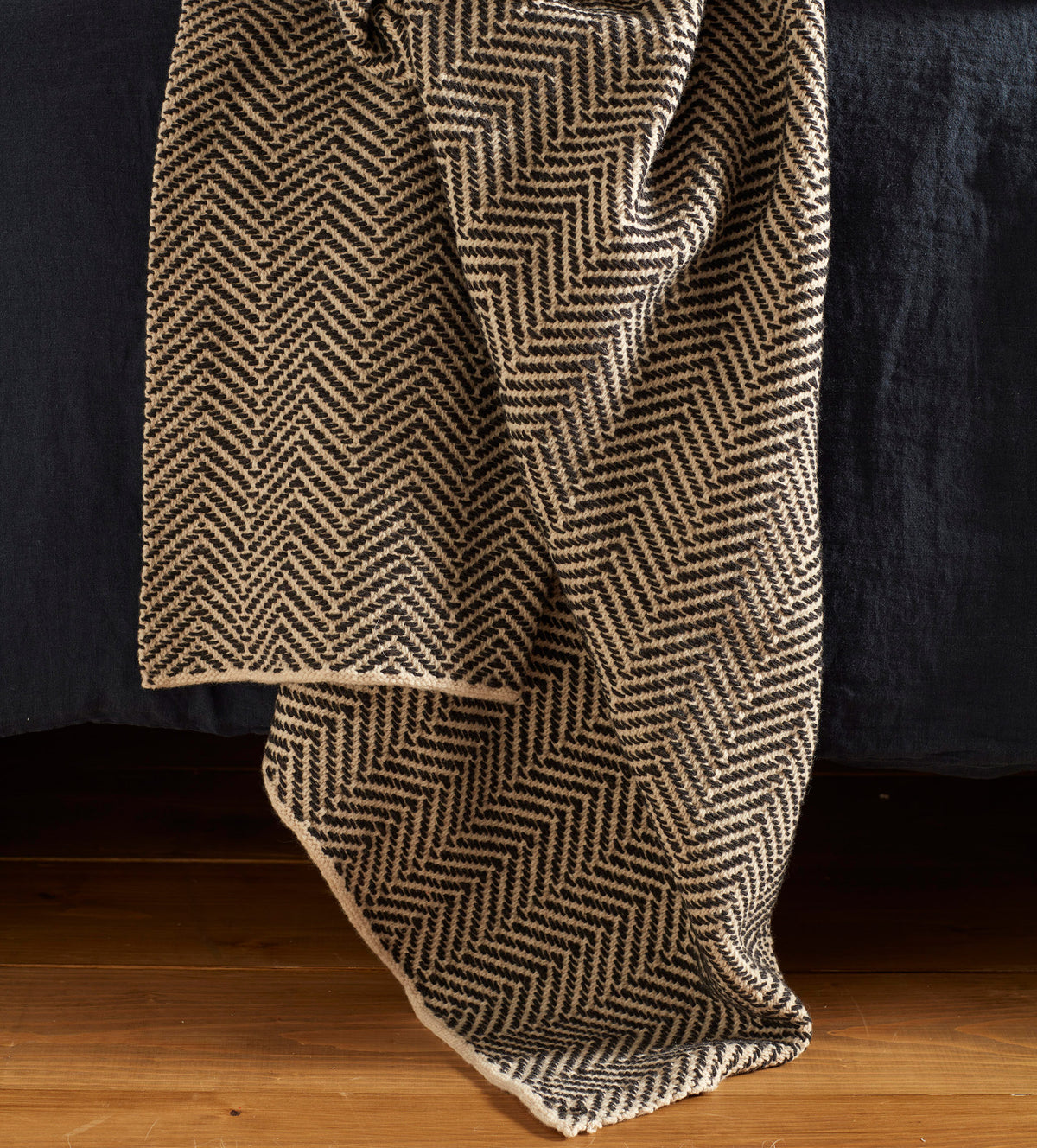 Hudson Herringbone 100% Lambswool Throw