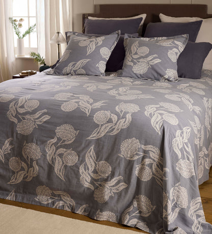 French Blue Iona 100% Cotton Cushion Cover