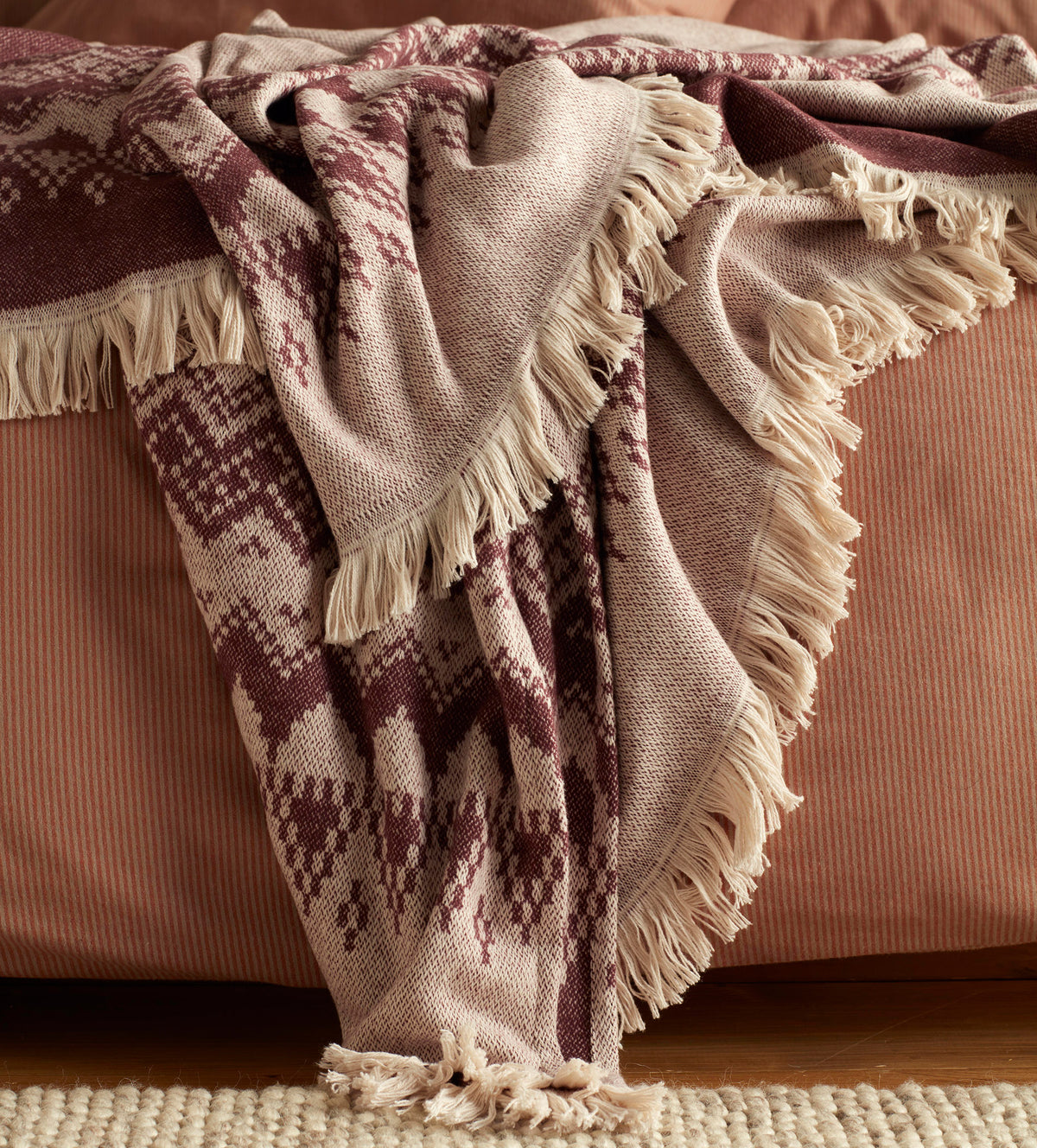 Isla Fair Isle 100% Cotton Throw