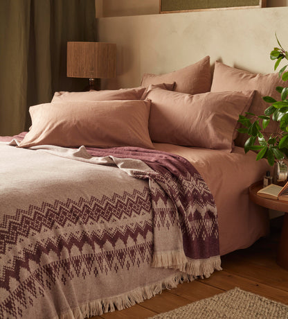 Isla Fair Isle 100% Cotton Throw