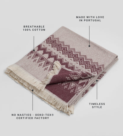 Isla Fair Isle 100% Cotton Throw