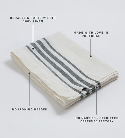 Soot Edith 100% Linen Table Runner