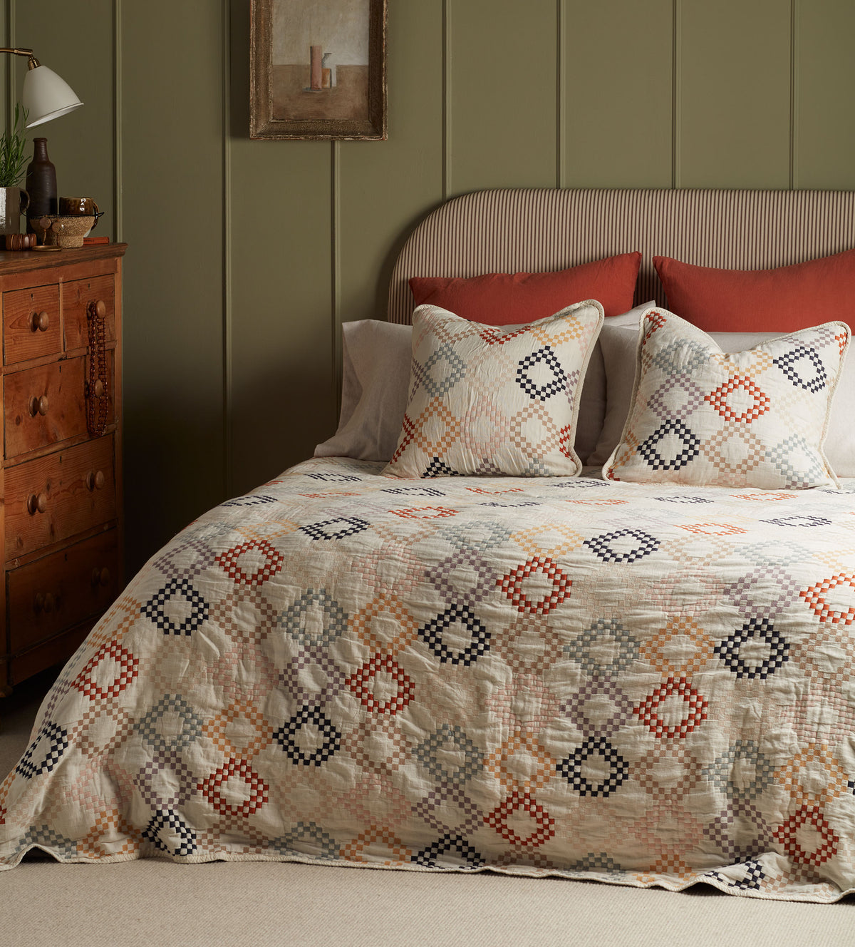 Jolene 100% Cotton Quilted Throw