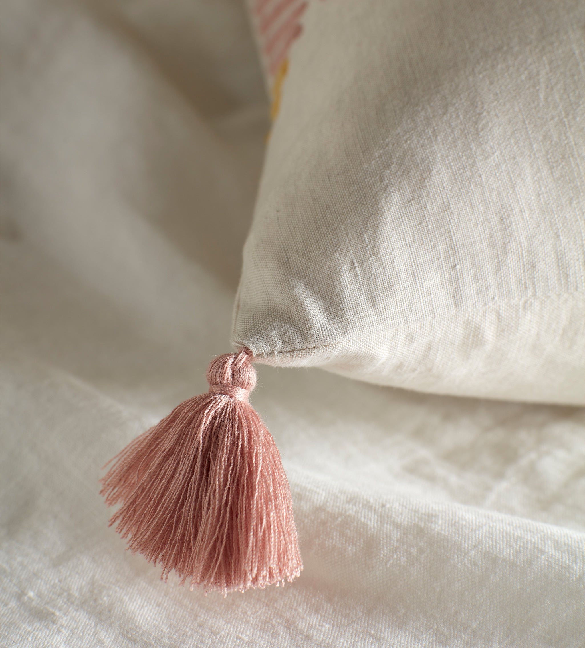 Natural Kiera Cotton Linen Cushion Cover