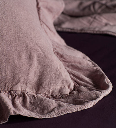 Vintage Rose Leah 100% Linen Cushion Cover