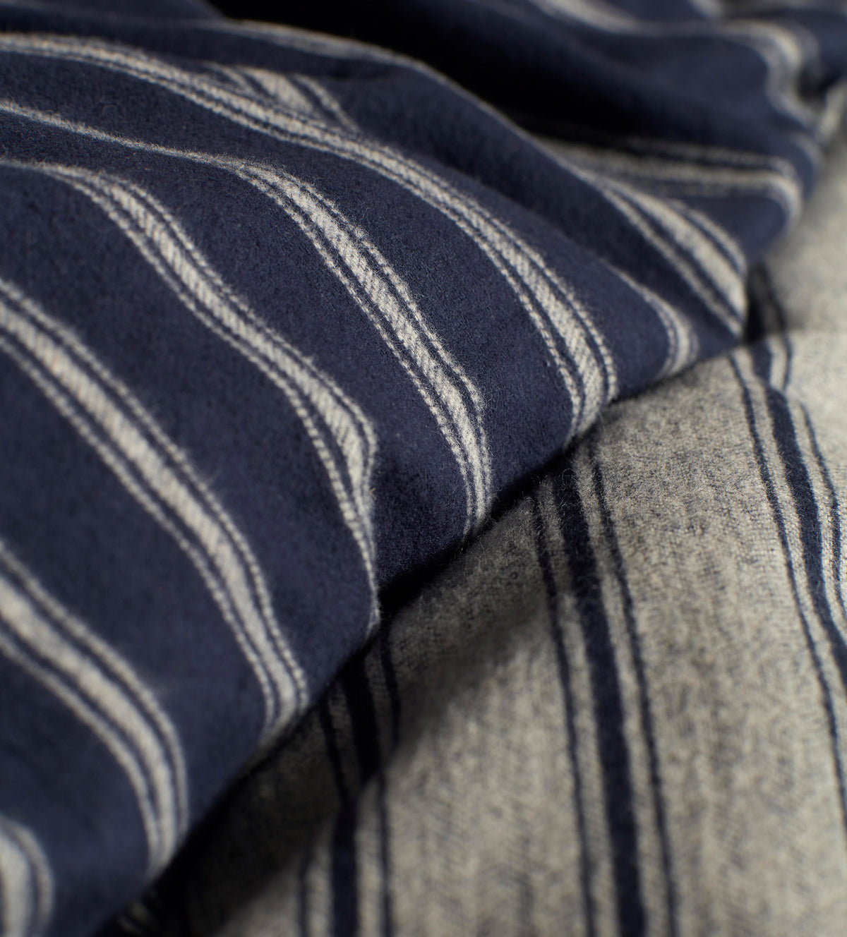 Louie Stripe Brushed 100% Organic Cotton Duvet Cover