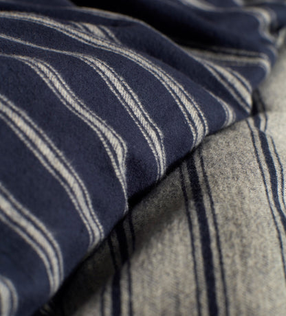 Louie Stripe Brushed 100% Organic Cotton Duvet Cover