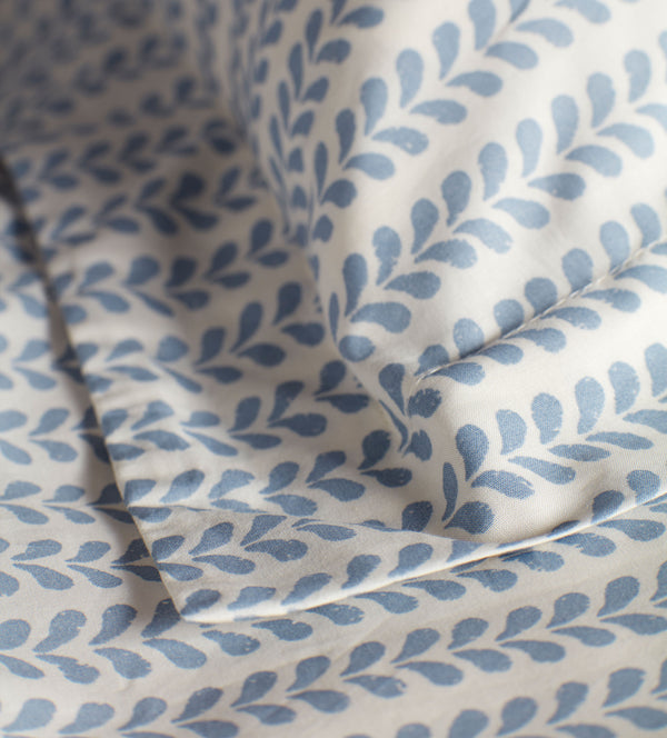 Molly Mahon Blue Bindi 100% Cotton Oxford Pillowcase
