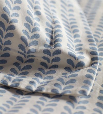 Molly Mahon Blue Bindi 100% Cotton Oxford Pillowcase