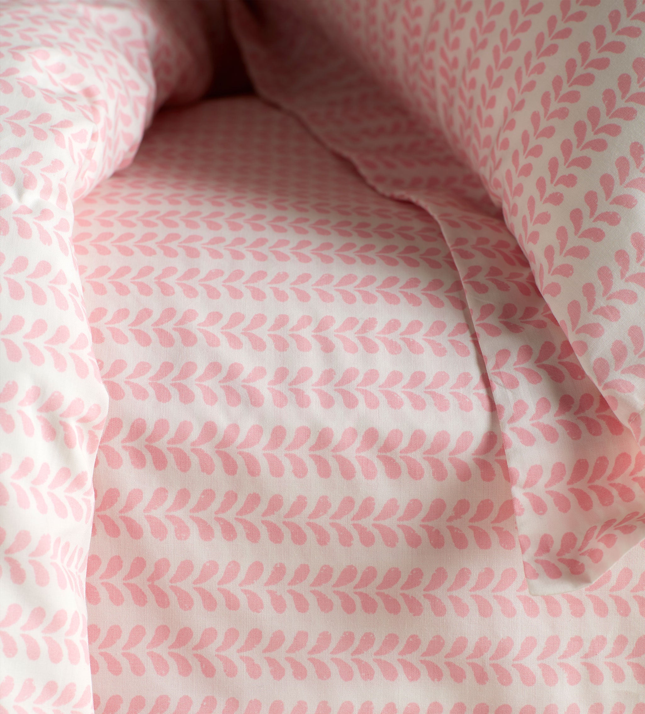 Molly Mahon Pink Bindi 100% Cotton Fitted Sheet | Secret Linen Store