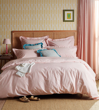 Molly Mahon Pink Bindi 100% Cotton Bed Linen