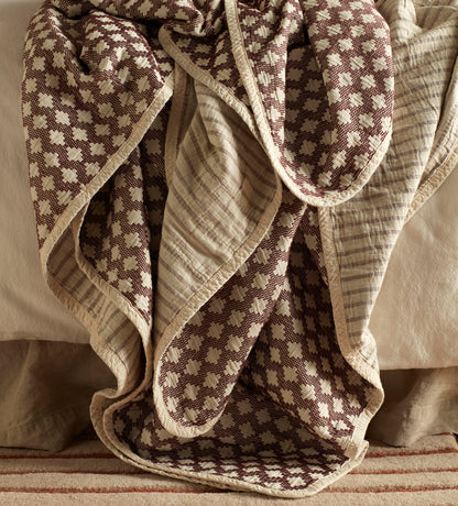 Maya 100% Cotton Quilted Throw