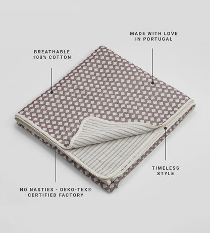 Maya 100% Cotton Quilted Throw