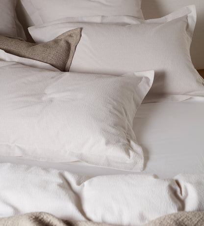 Natural Seersucker Stripe 100% Cotton Duvet Cover
