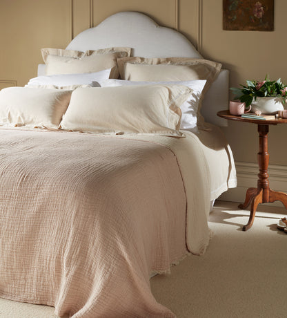 Natural Charlotte Cotton Linen Bed Linen
