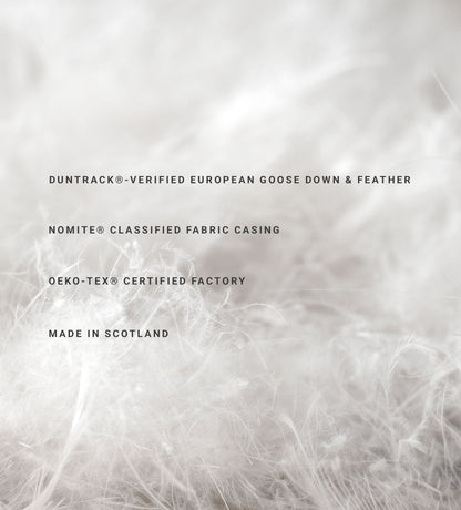 Natural European Goose Feather & Down Pillow