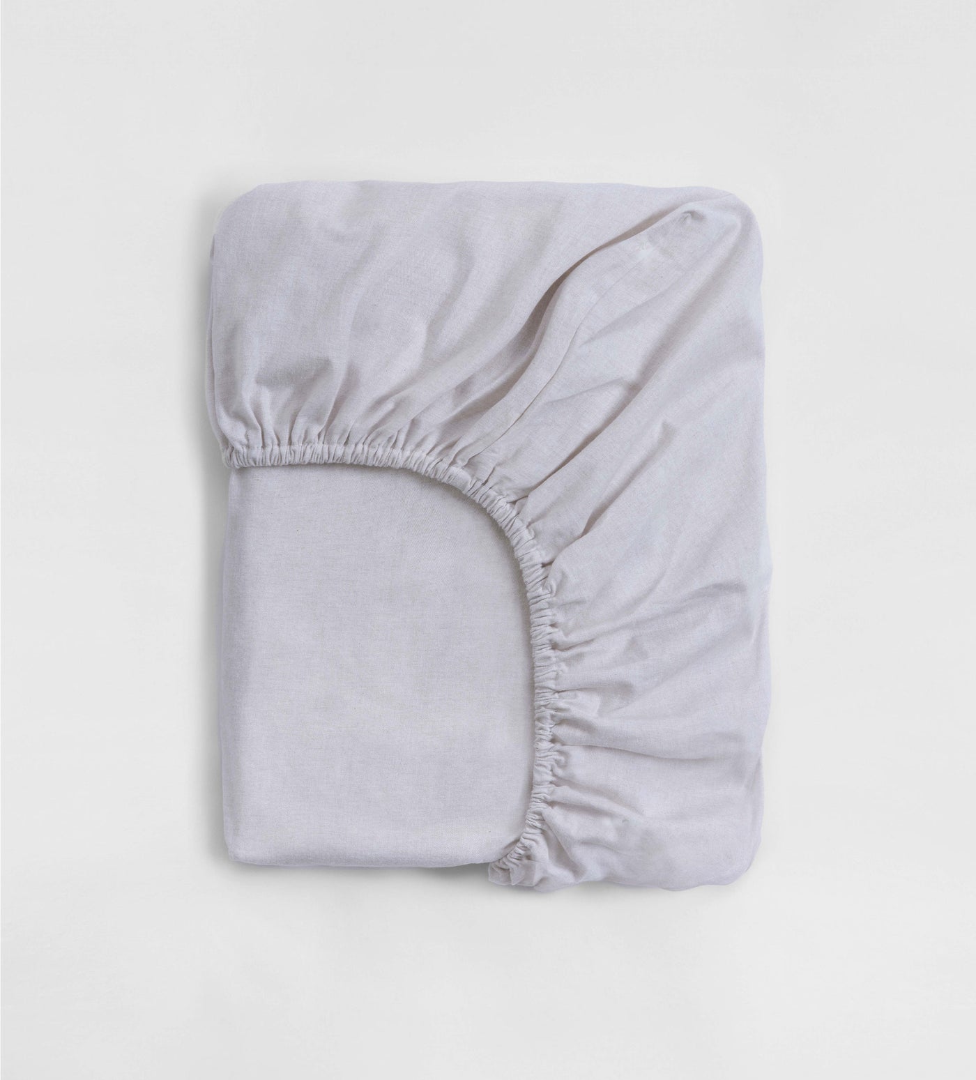 Natural Brushed Cotton Fitted Sheet - Main Image