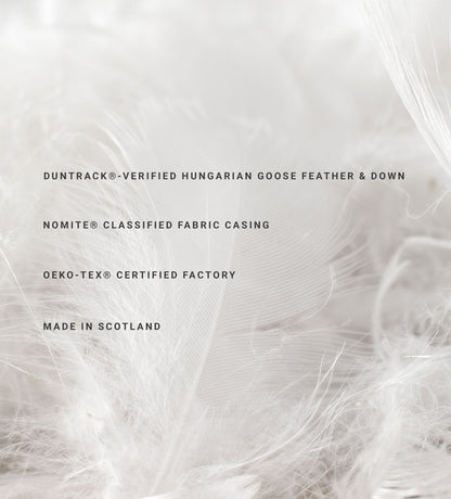 Natural Hungarian Goose Feather & Down Pillow