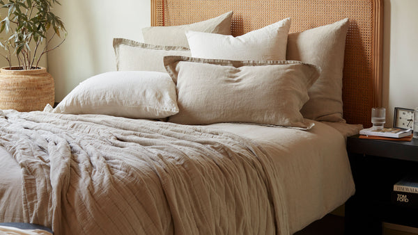 White 100% Linen Housewife Pillowcase