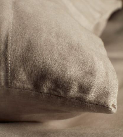 Natural Brushed 100% Linen Bed Linen