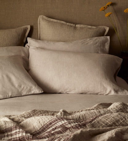 Natural Brushed 100% Linen Bed Linen