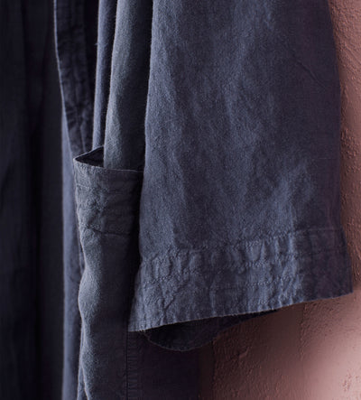 Navy Blue Layla 100% Linen Robe