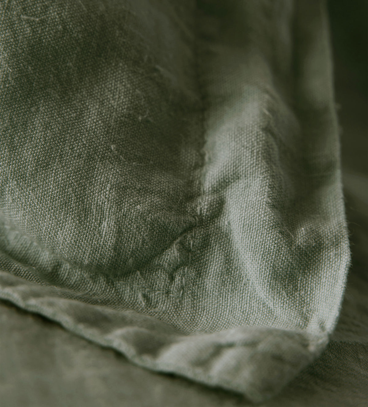 Olive Green 100% Oxford Pillowcase