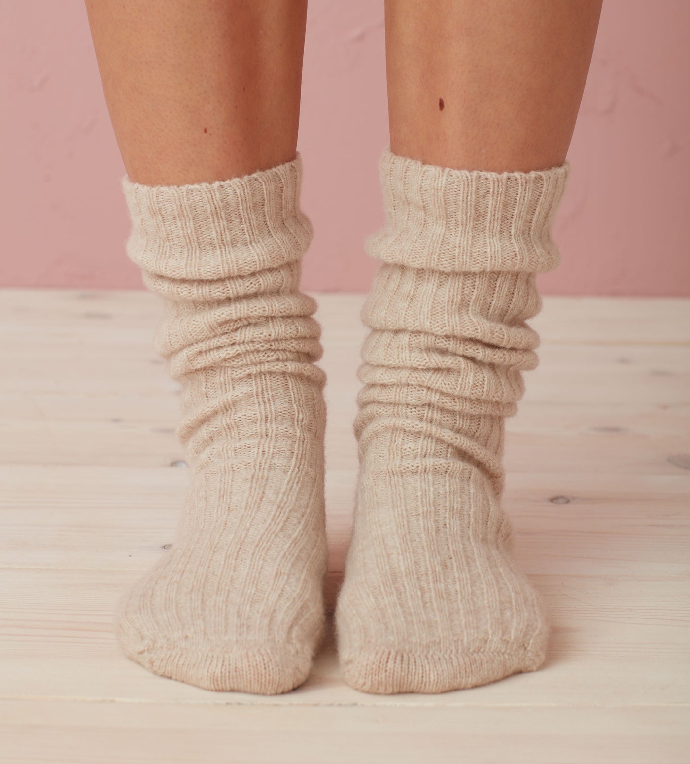 Oatmeal Maisie Lambswool Socks