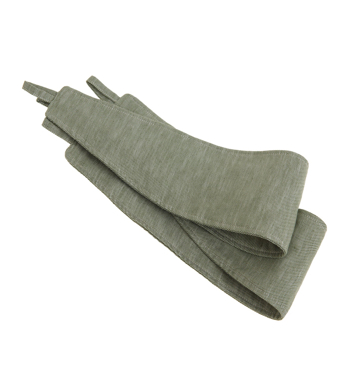 Olive Green Twill Cotton Linen Curtain Tie Backs (Pair)