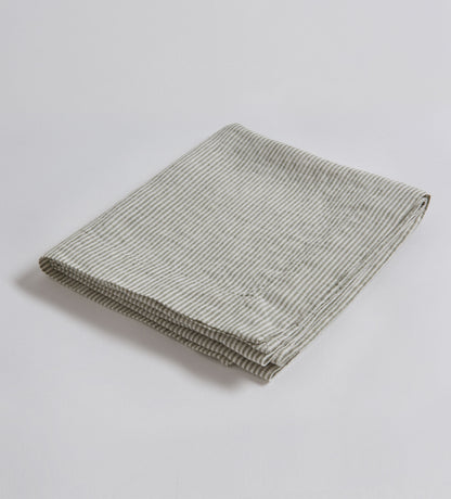 Olive Sid Stripe 100% Linen Table Runner