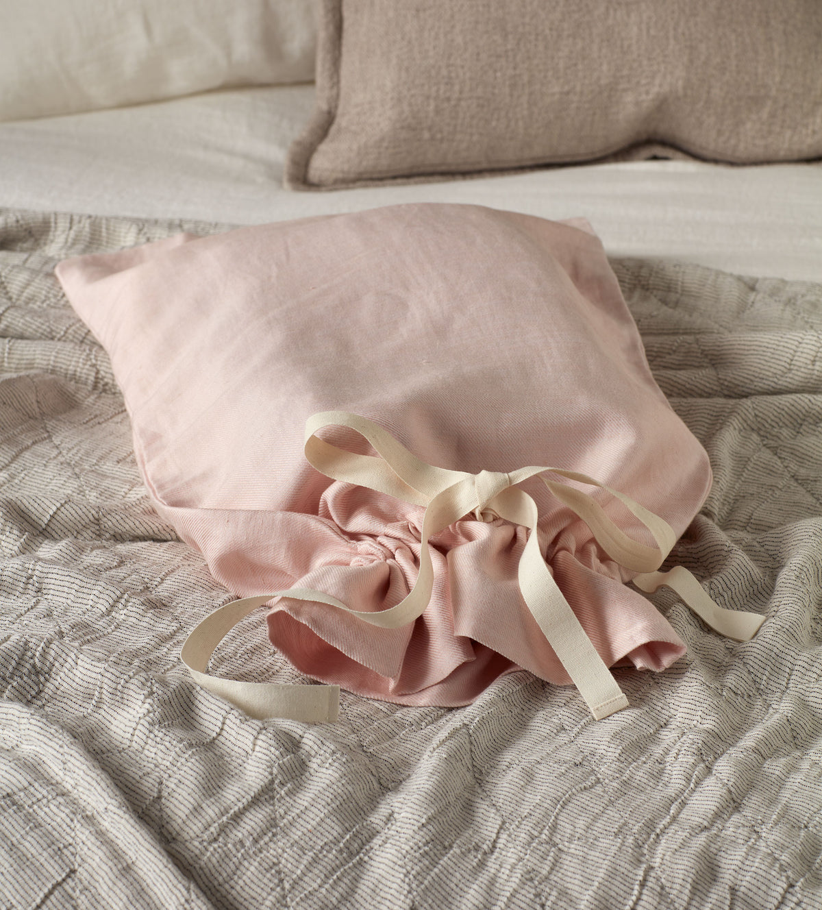 Blush Pink Bobby Cotton Storage Bag