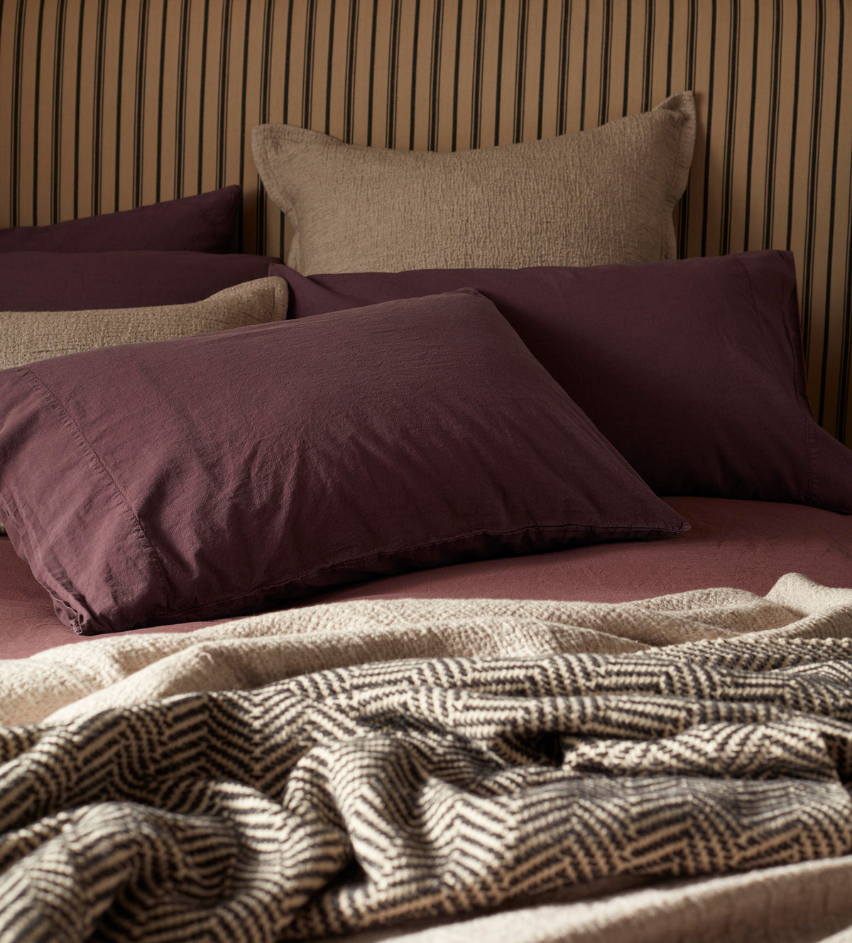 Hudson Herringbone 100% Lambswool Throw