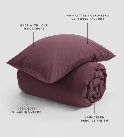 Plum Simply Organic Cotton Pillowcase