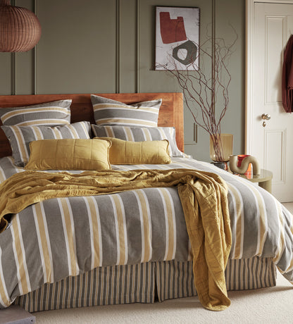 Sadie Stripe 100% Organic Cotton Duvet Cover