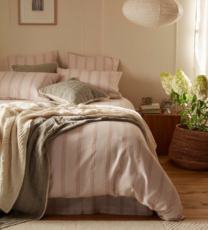 Rosewood Katie Stripe 100% Organic Cotton Bed Linen