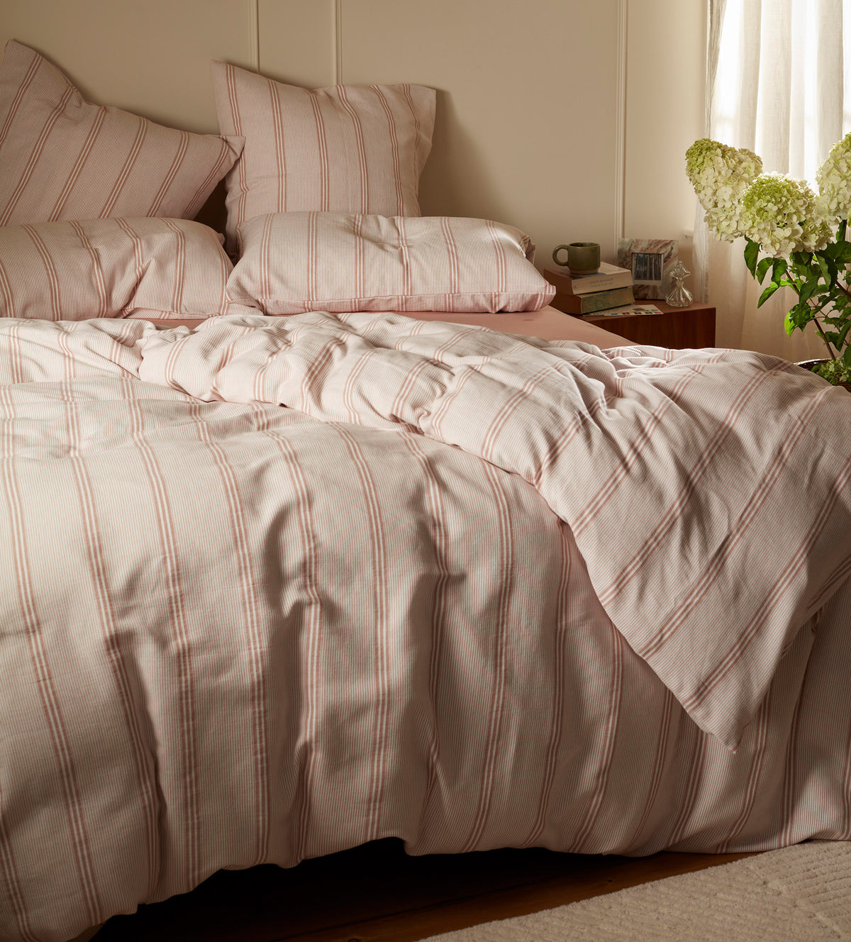 Rosewood Katie Stripe 100% Organic Cotton Bed Linen