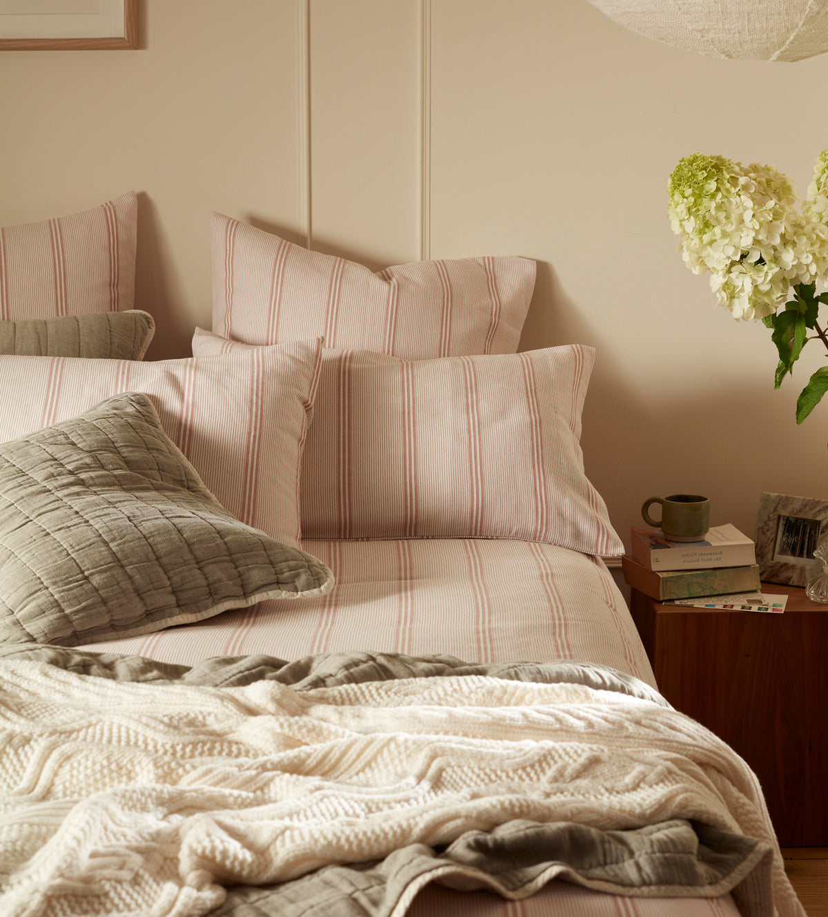 Rosewood Katie Stripe 100% Organic Cotton Bed Linen