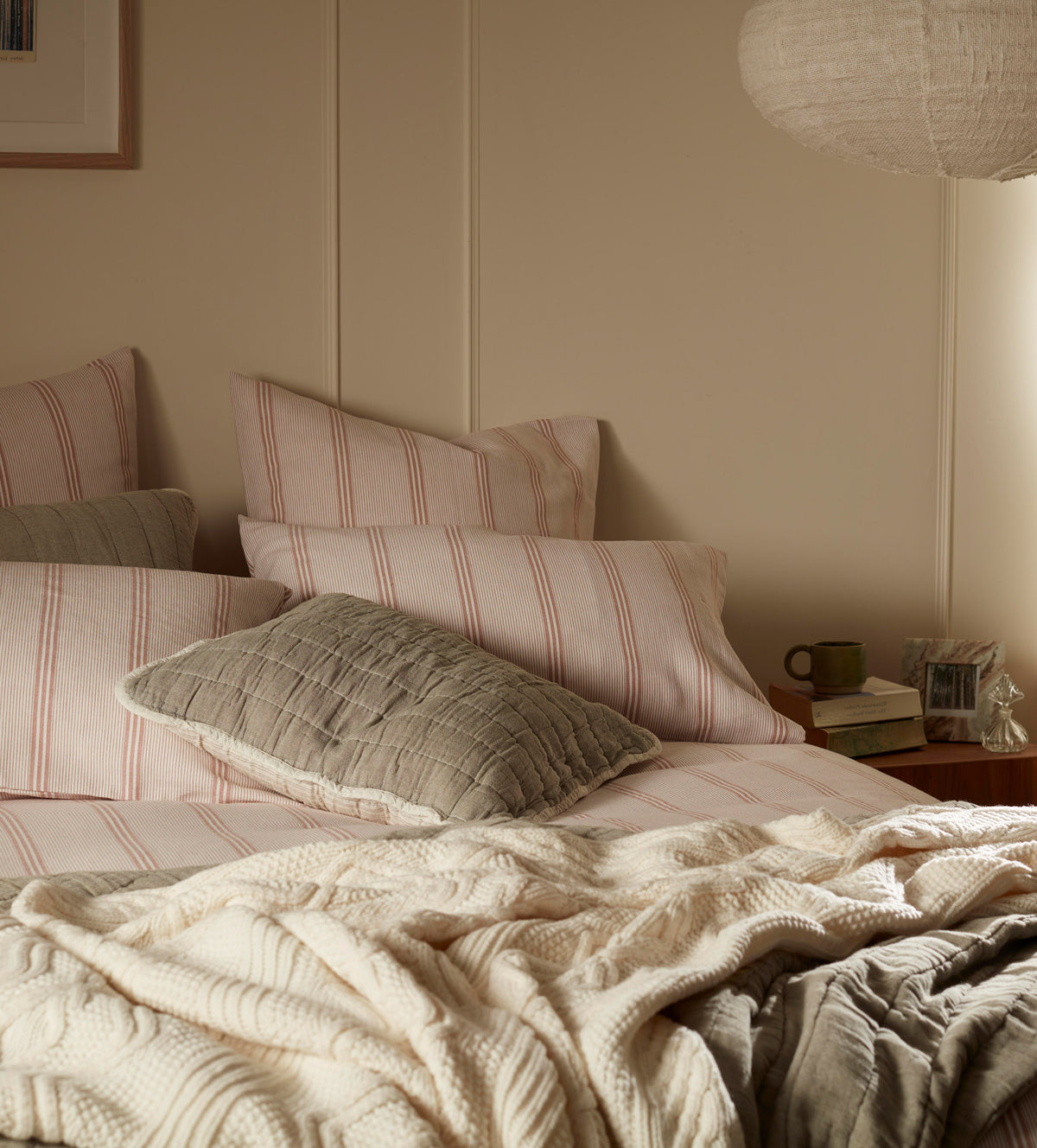 Rosewood Katie Stripe 100% Organic Cotton Bed Linen