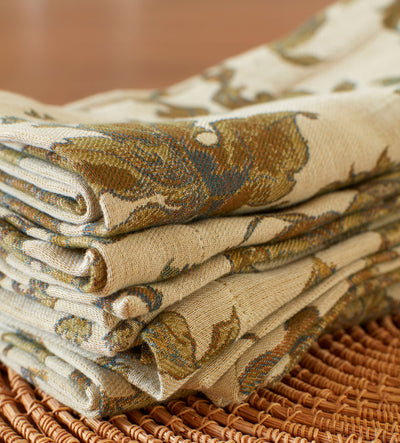 Rosie Floral Jacquard 100% Cotton Napkins  - Set of 4