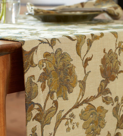 Rosie Floral Jacquard 100% Cotton Runner