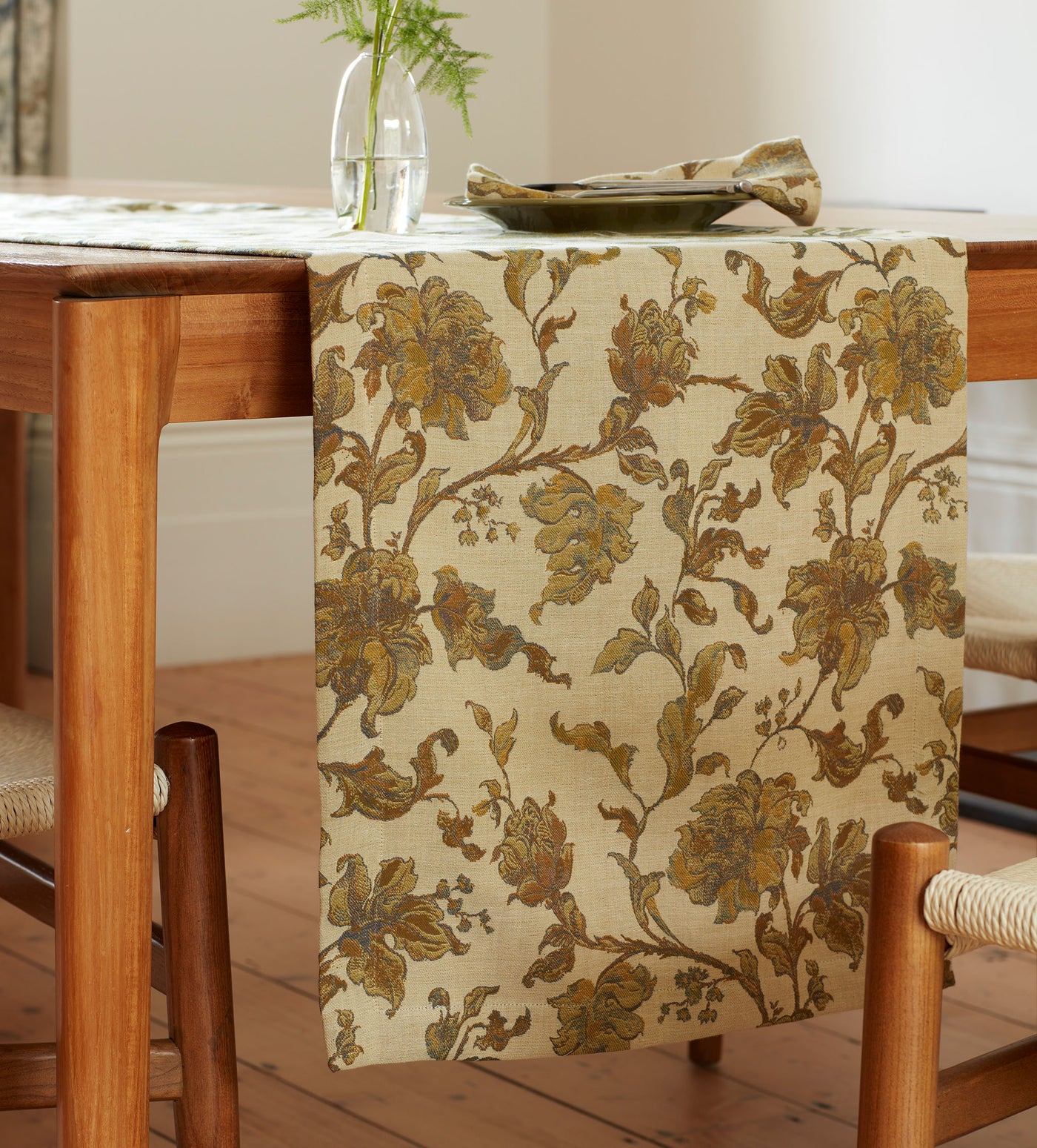 Rosie Floral Jacquard 100% Cotton Runner