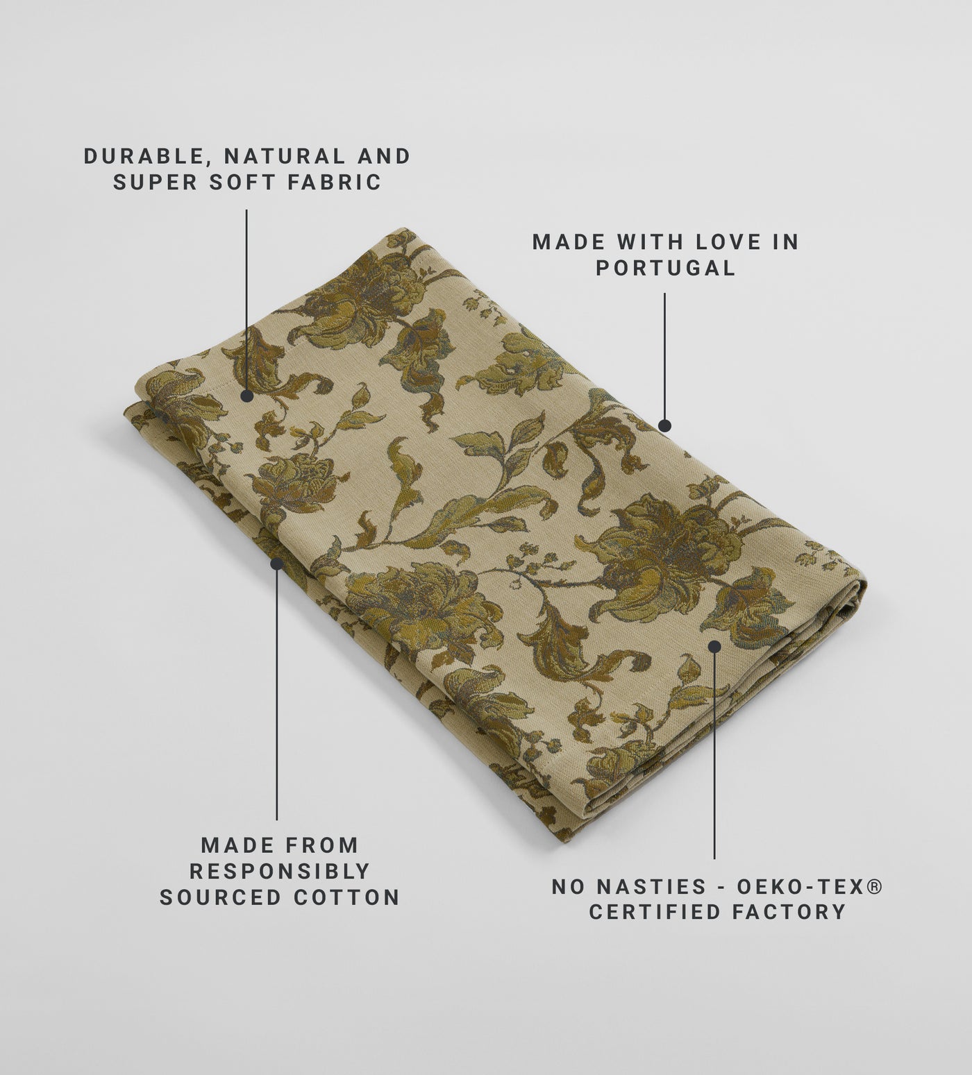 Rosie Floral Jacquard 100% Cotton Runner