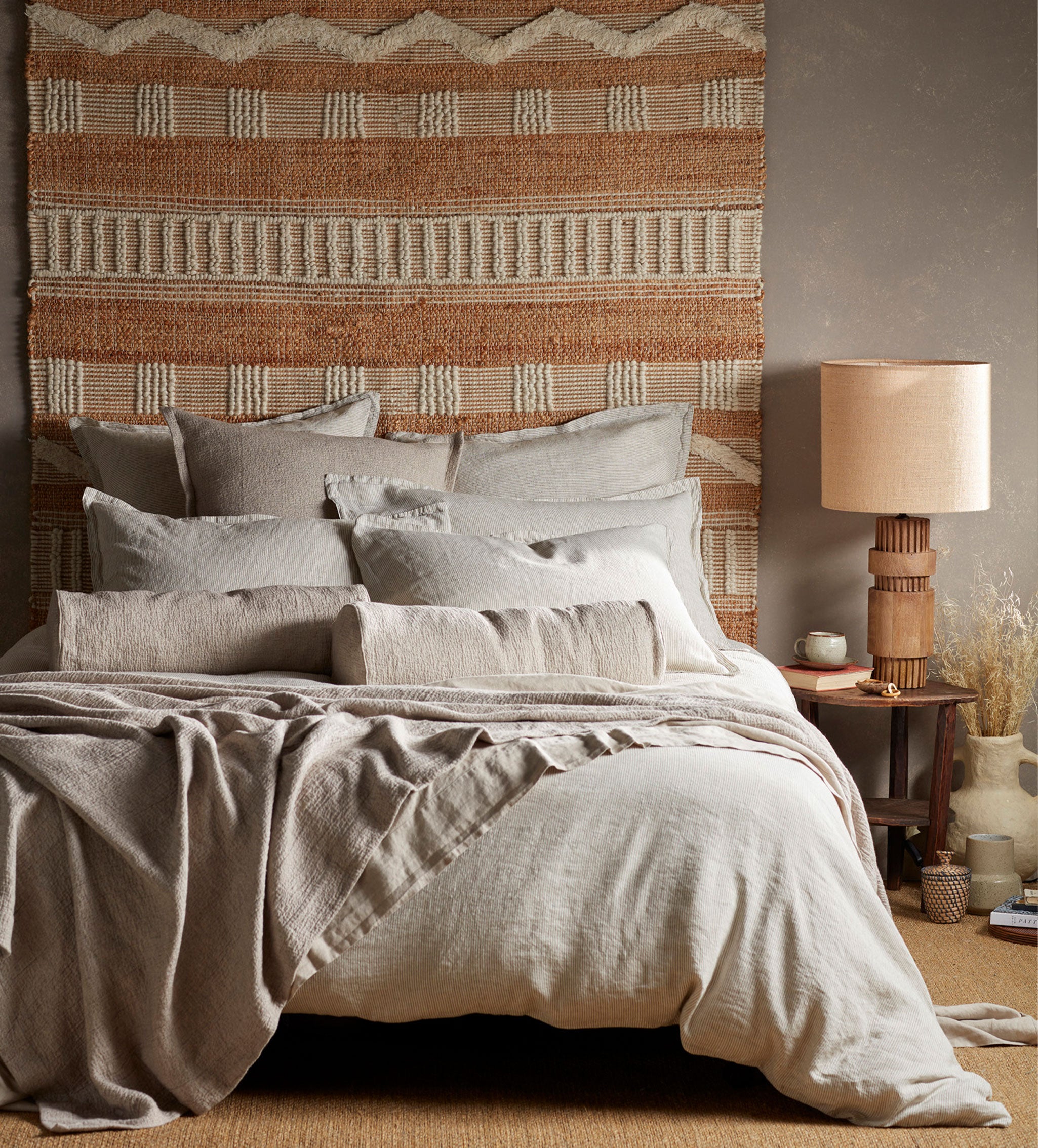 Natural Porto Cotton Linen Cushion Covers