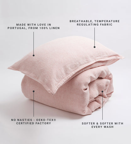 Spice Sid Stripe 100% Linen Pillowcase