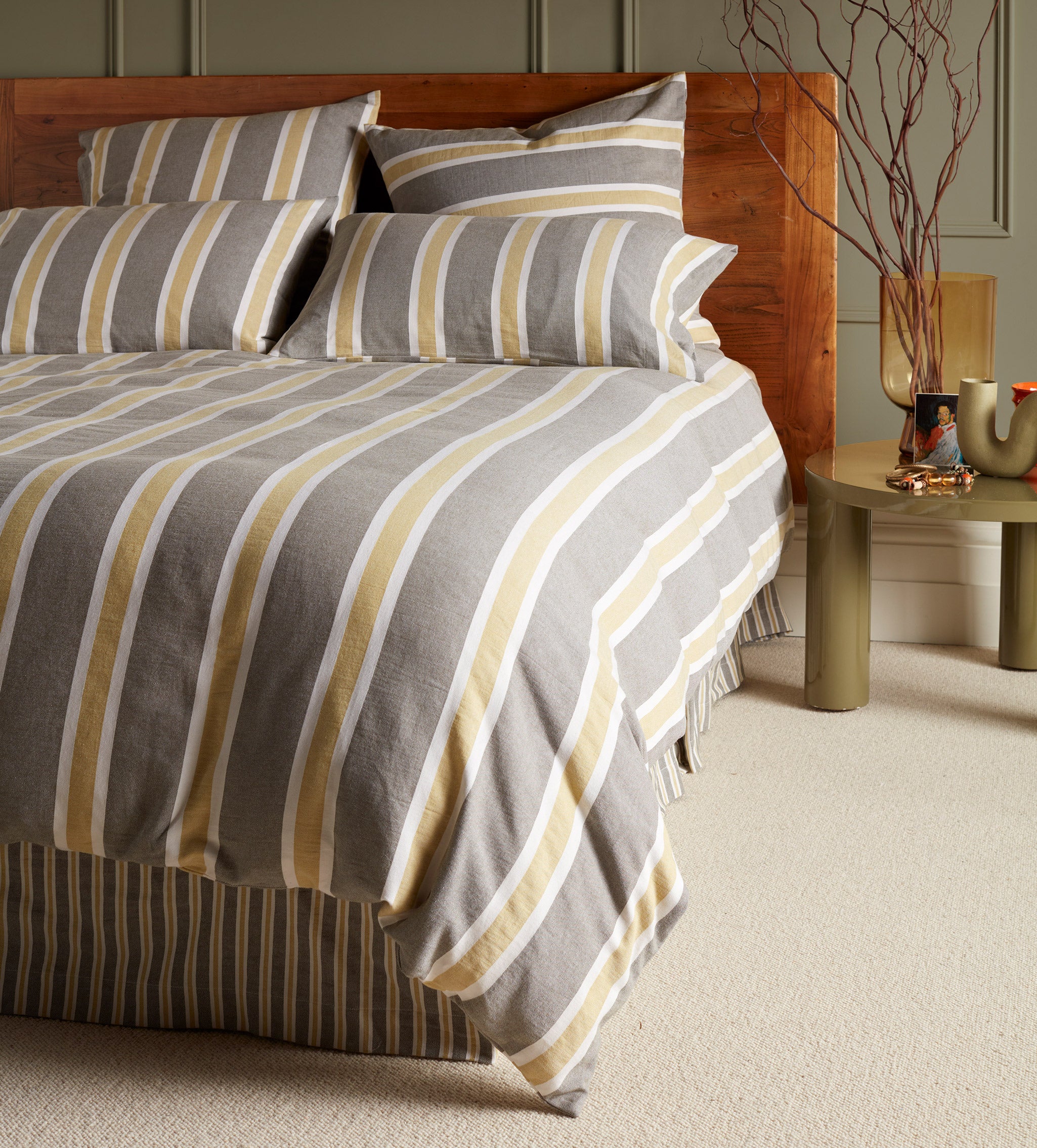 Sadie Stripe 100% Organic Cotton Pillowcase