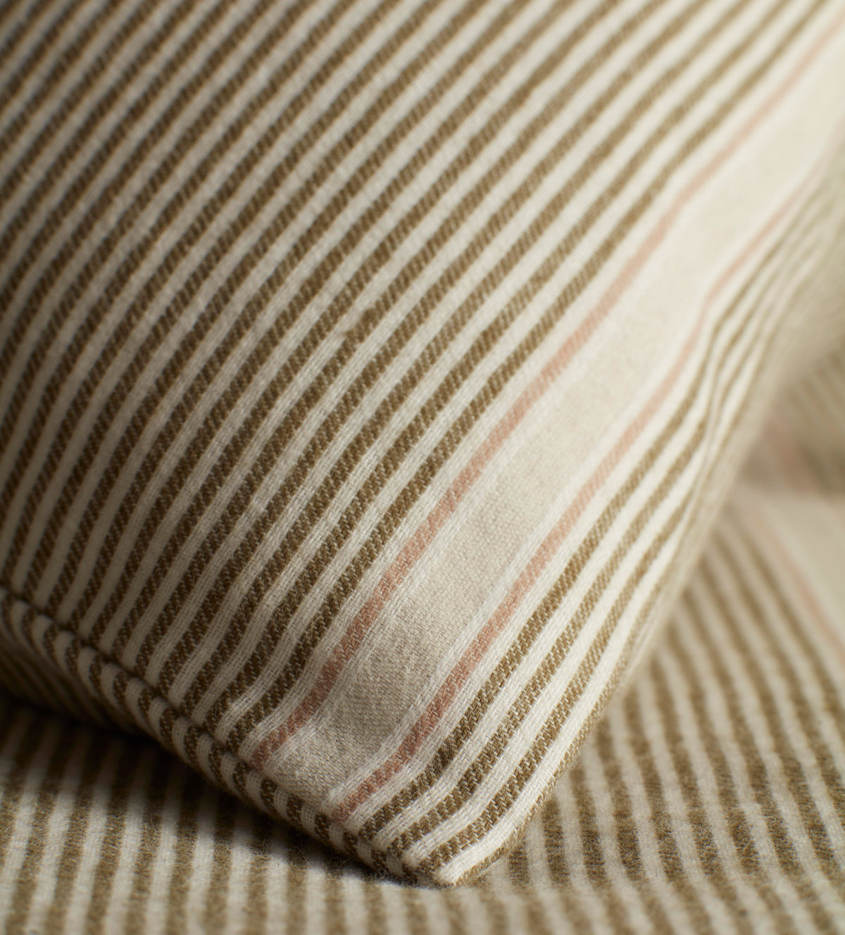 Sally Stripe Brushed 100% Organic Cotton Pillowcase