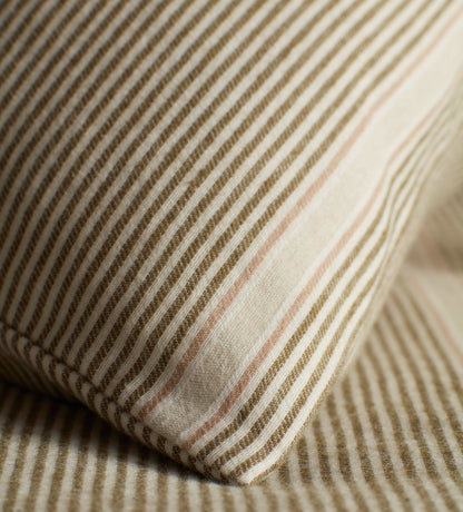 Sally Stripe Brushed 100% Organic Cotton Pillowcase
