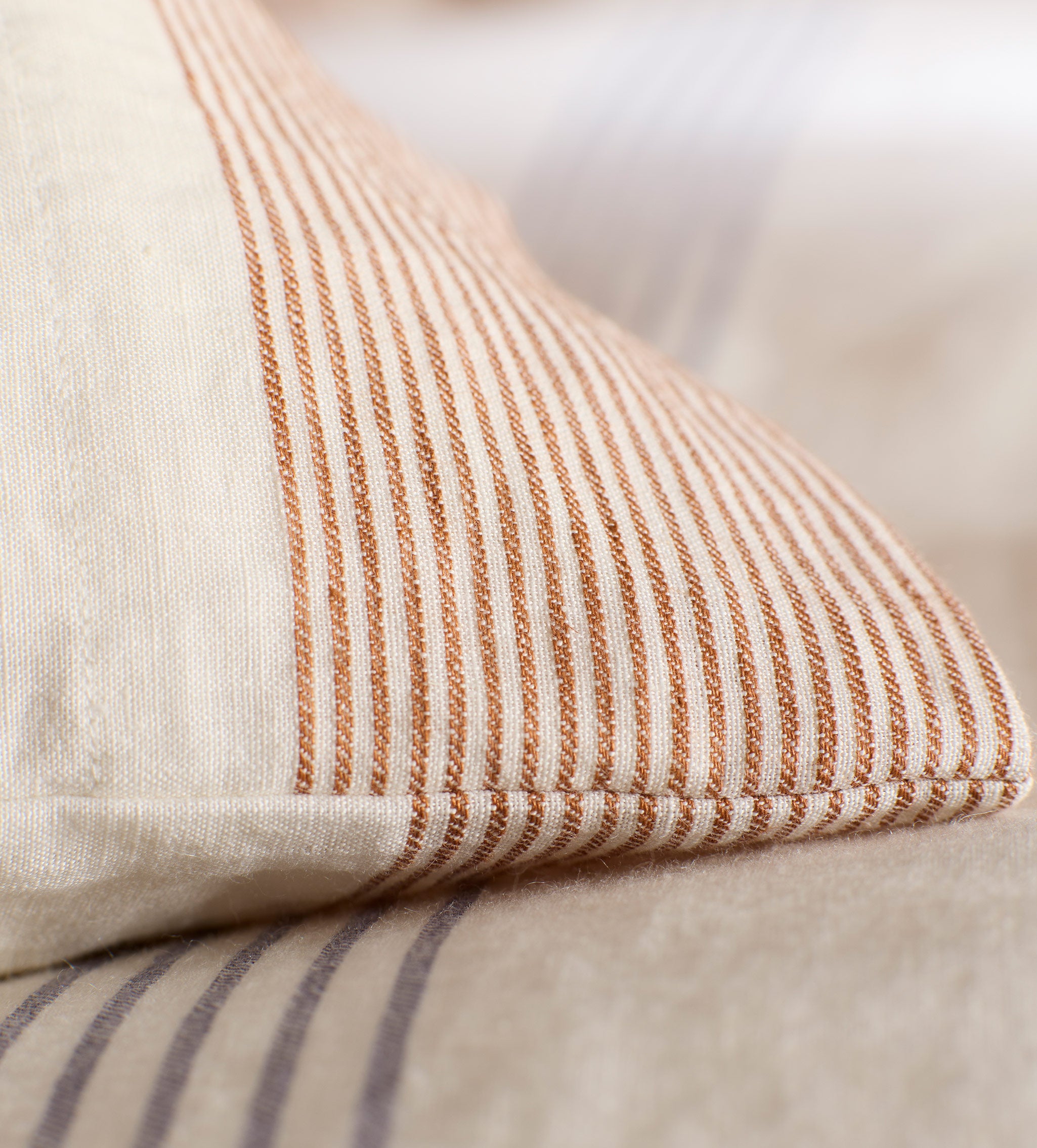 Sienna Stripe 100% Linen Bed Linen