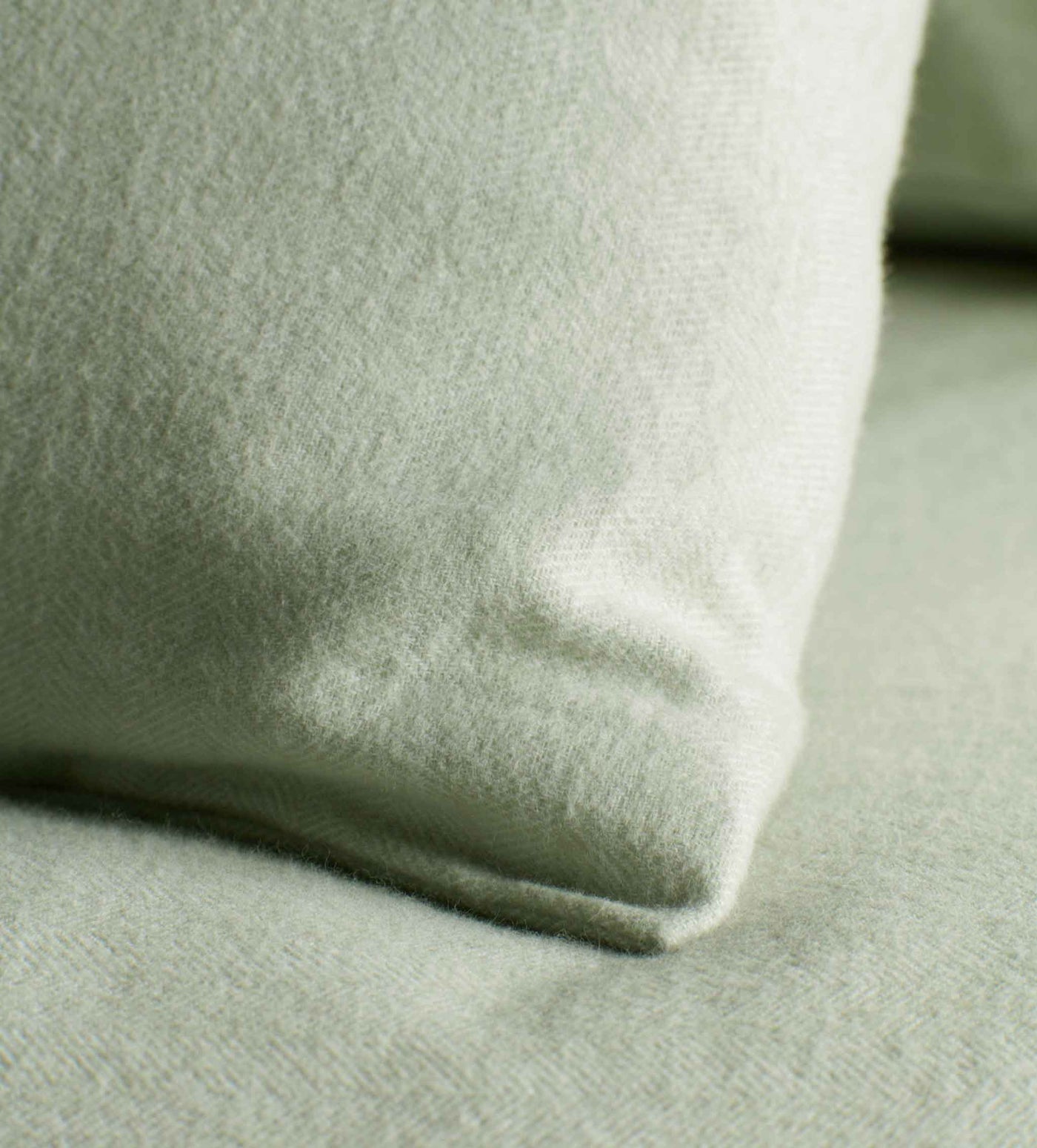 Soft Green Henry Brushed 100% Cotton Housewife Pillowcase